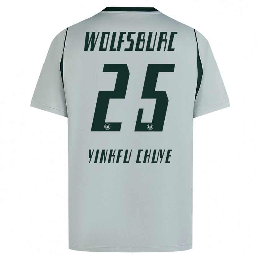 Danxen Män Miguel Yinkfu Chuye #25 Grå Grön Bortatröja Matchtröjor 2026/27 Tröjor T-Tröja
