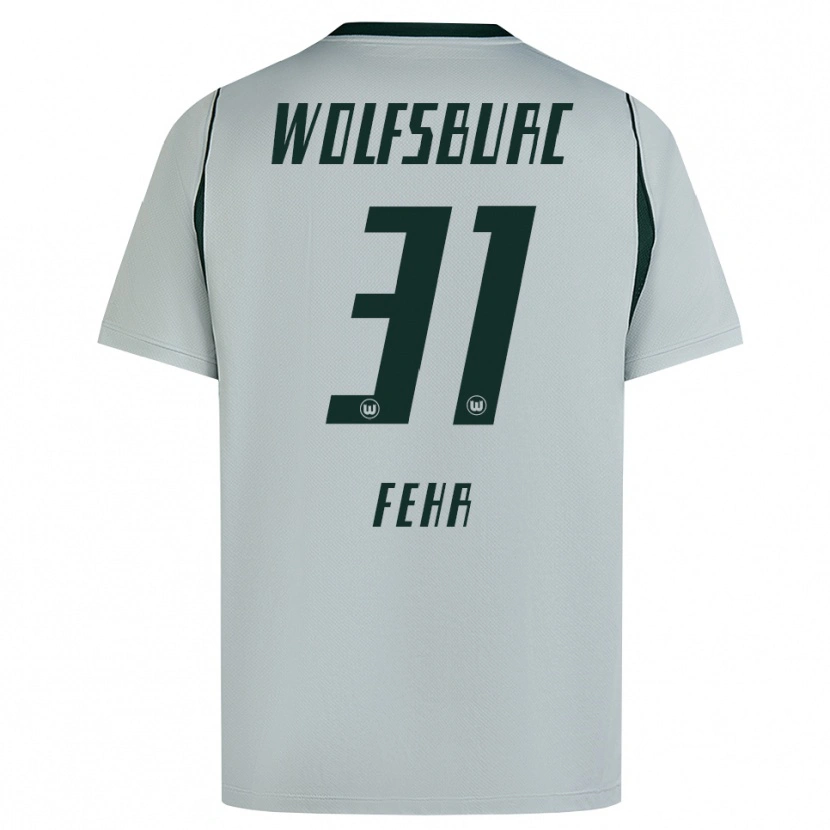 Danxen Män Henrik Fehr #31 Grå Grön Bortatröja Matchtröjor 2026/27 Tröjor T-Tröja