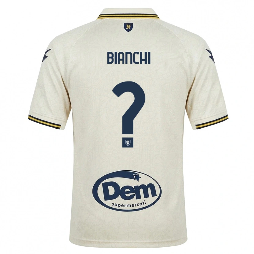 Danxen Män Cristian Bianchi #0 Oldlace Gul Svart Bortatröja Matchtröjor 2026/27 Tröjor T-Tröja