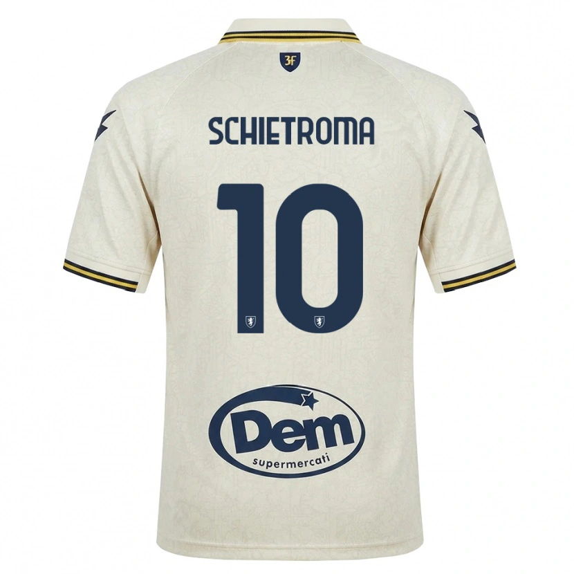 Danxen Män Lorenzo Schietroma #10 Oldlace Gul Svart Bortatröja Matchtröjor 2026/27 Tröjor T-Tröja