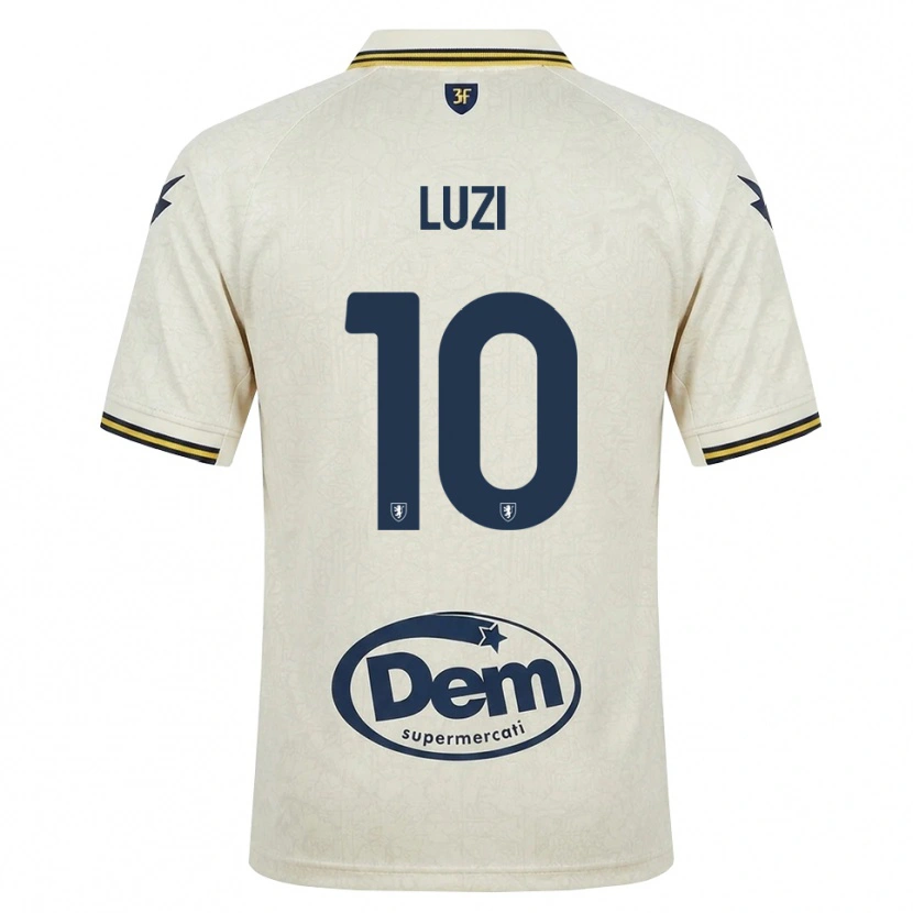 Danxen Män Daniel Luzi #10 Oldlace Gul Svart Bortatröja Matchtröjor 2026/27 Tröjor T-Tröja