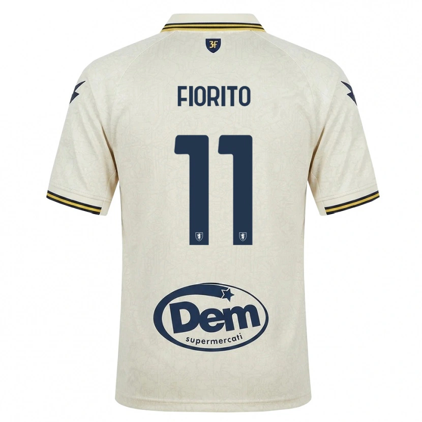 Danxen Män Loris Fiorito #11 Oldlace Gul Svart Bortatröja Matchtröjor 2026/27 Tröjor T-Tröja