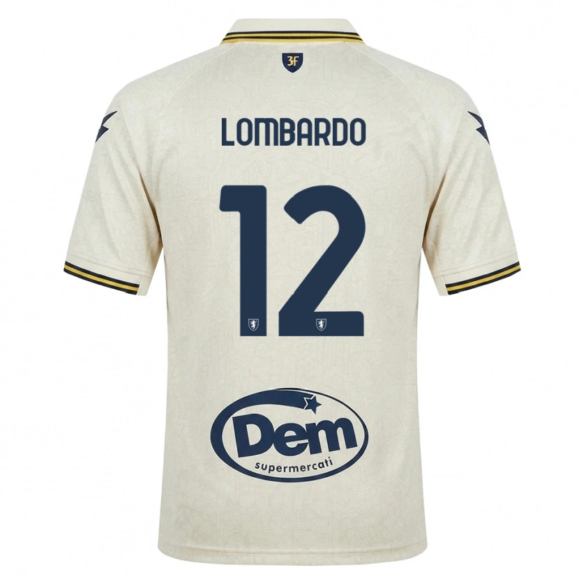 Danxen Män Alessandro Lombardo #12 Oldlace Gul Svart Bortatröja Matchtröjor 2026/27 Tröjor T-Tröja