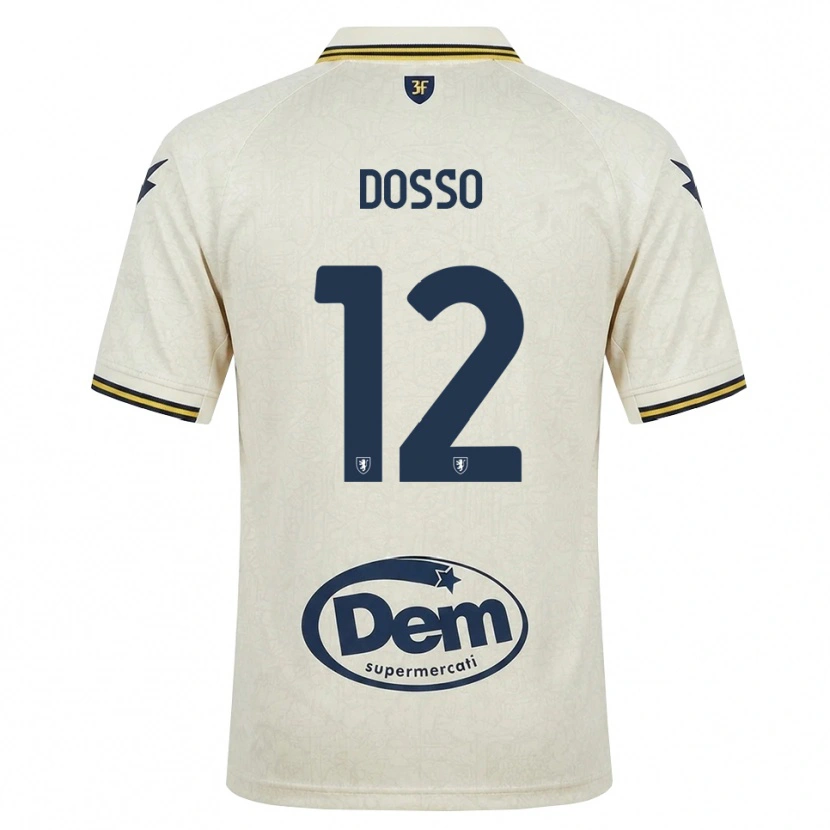 Danxen Män Aboubaka Dosso #12 Oldlace Gul Svart Bortatröja Matchtröjor 2026/27 Tröjor T-Tröja