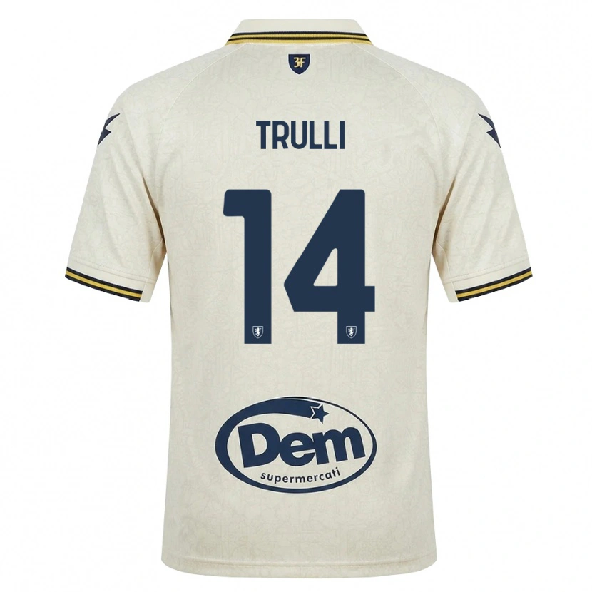 Danxen Män Lorenzo Trulli #14 Oldlace Gul Svart Bortatröja Matchtröjor 2026/27 Tröjor T-Tröja