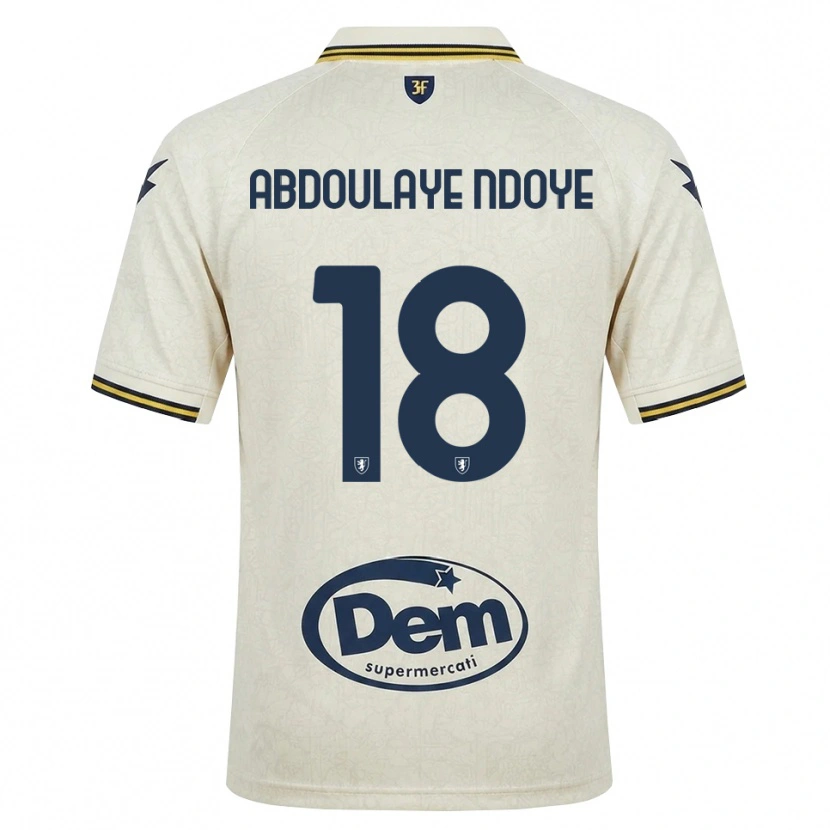 Danxen Män Mamadou Abdoulaye Ndoye #18 Oldlace Gul Svart Bortatröja Matchtröjor 2026/27 Tröjor T-Tröja