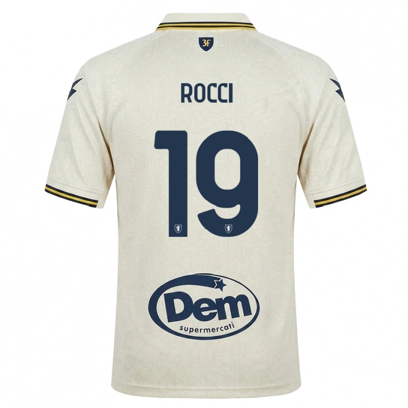 Danxen Män Valerio Rocci #19 Oldlace Gul Svart Bortatröja Matchtröjor 2026/27 Tröjor T-Tröja