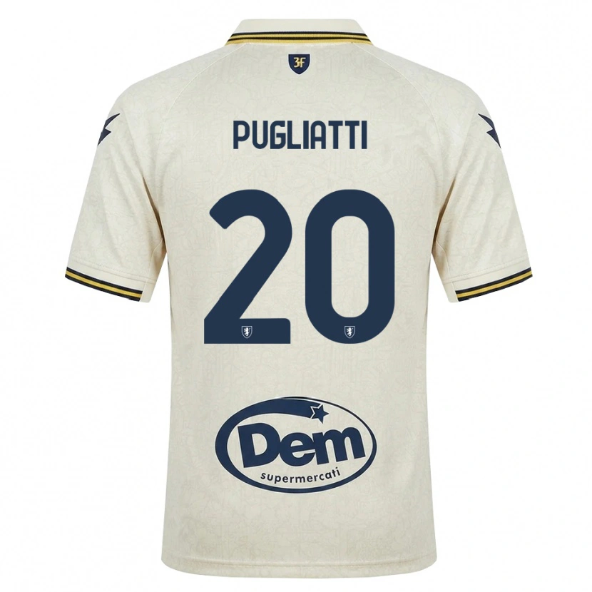 Danxen Män Davide Pugliatti #20 Oldlace Gul Svart Bortatröja Matchtröjor 2026/27 Tröjor T-Tröja