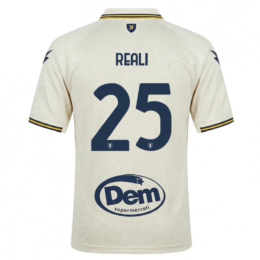 Danxen Män Tommaso Reali #25 Oldlace Gul Svart Bortatröja Matchtröjor 2026/27 Tröjor T-Tröja