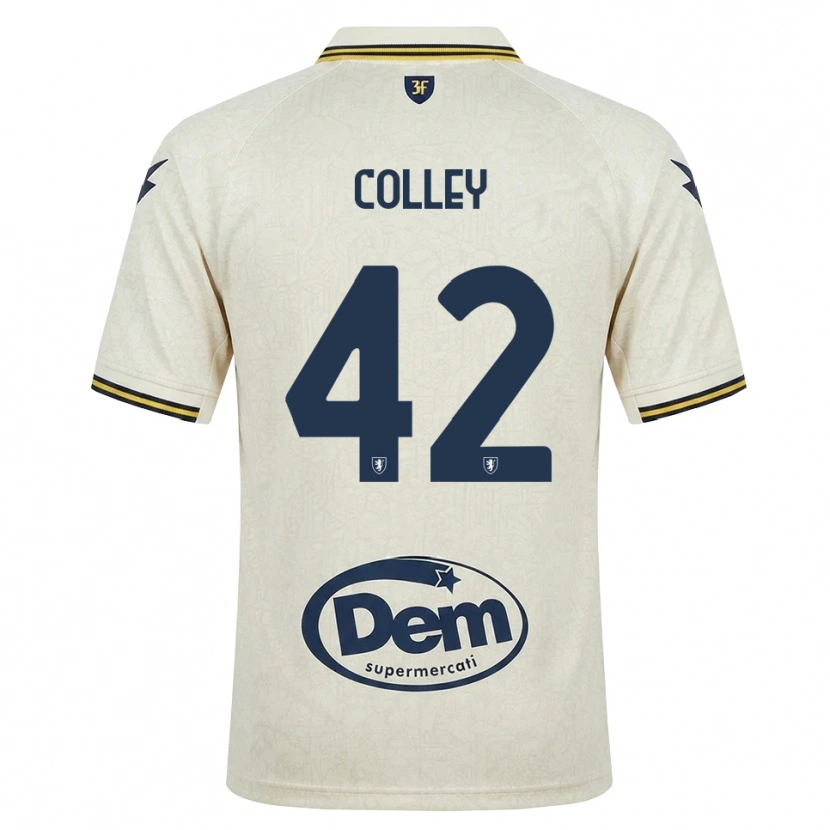 Danxen Män Muhammed Colley #42 Oldlace Gul Svart Bortatröja Matchtröjor 2026/27 Tröjor T-Tröja