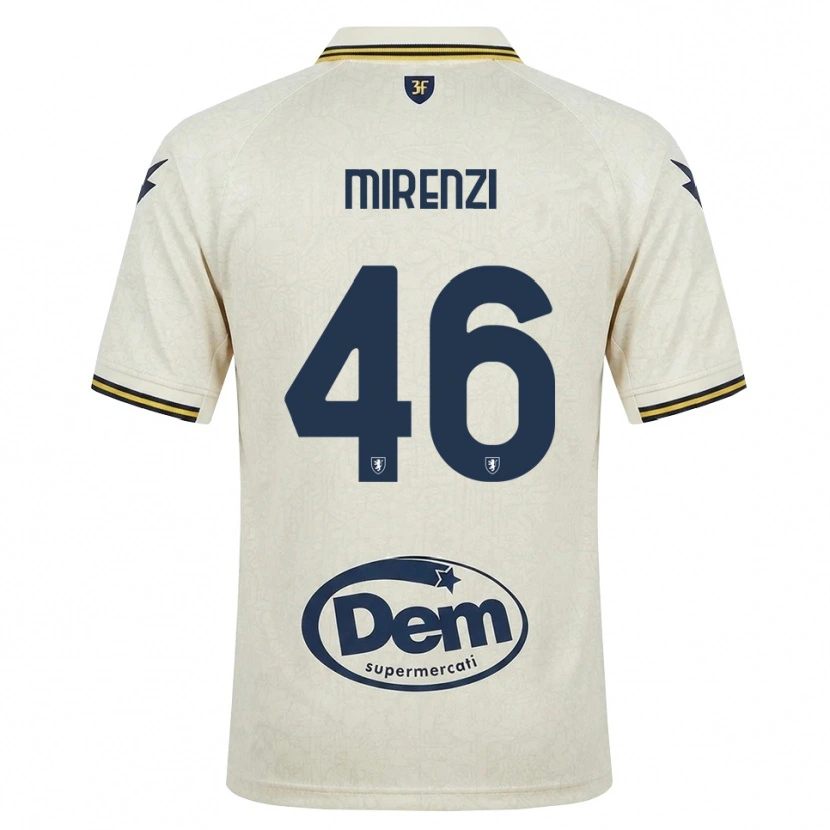 Danxen Män Andrea Mirenzi #46 Oldlace Gul Svart Bortatröja Matchtröjor 2026/27 Tröjor T-Tröja