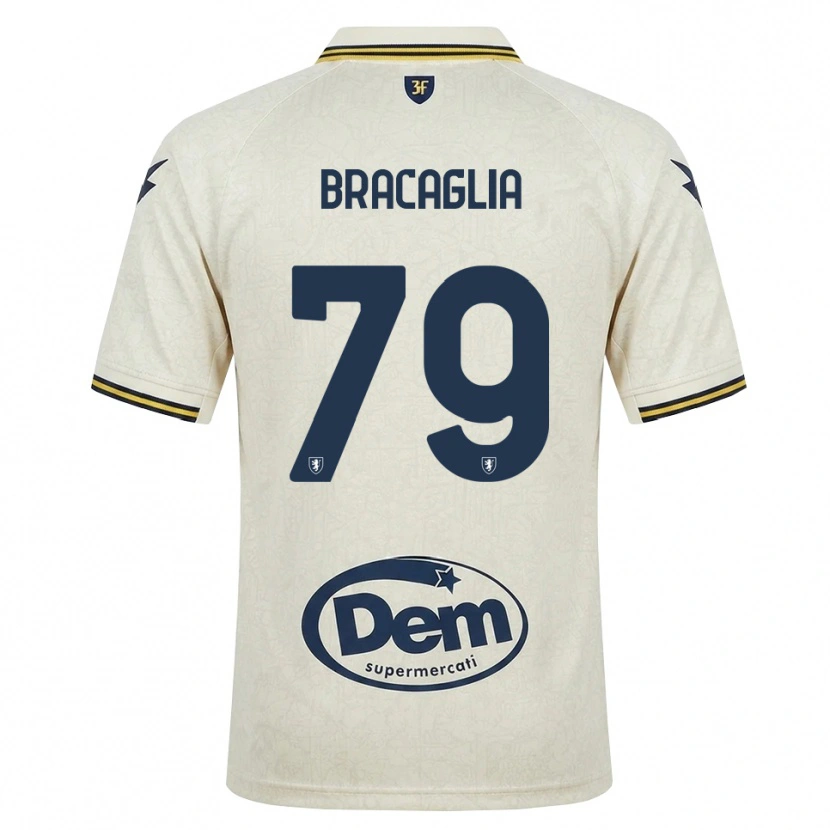 Danxen Män Gabriele Bracaglia #79 Oldlace Gul Svart Bortatröja Matchtröjor 2026/27 Tröjor T-Tröja