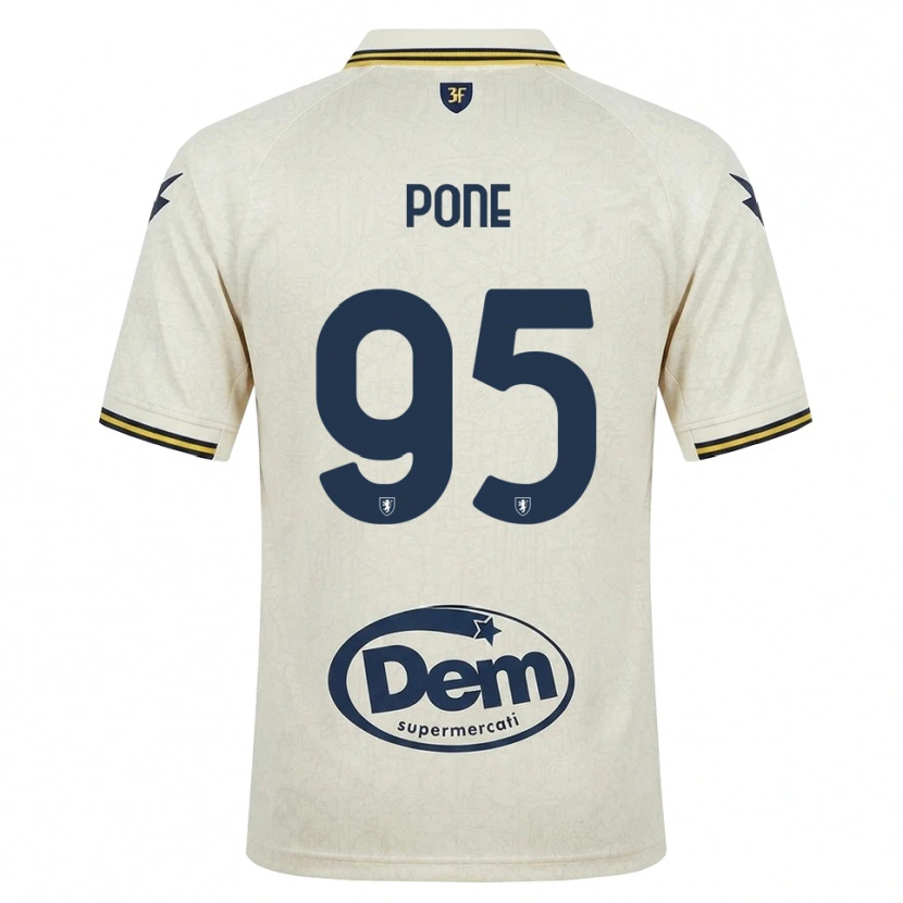 Danxen Män Cristian Pone #95 Oldlace Gul Svart Bortatröja Matchtröjor 2026/27 Tröjor T-Tröja
