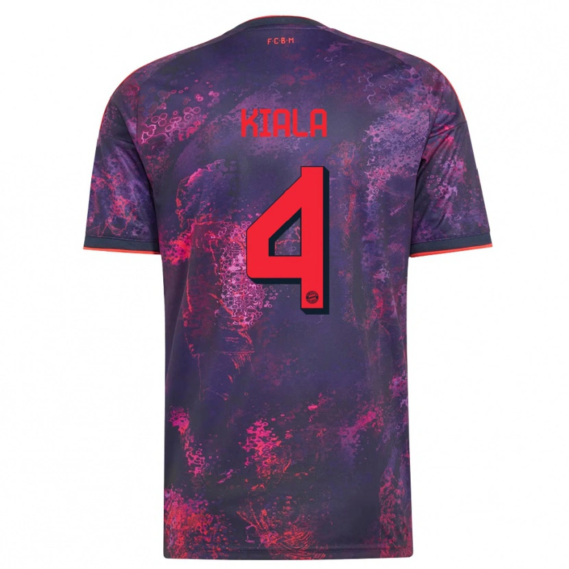 Danxen Män Cassiano Kiala #4 Lila Röd Tredjesatsen Matchtröjor 2026/27 Tröjor T-Tröja