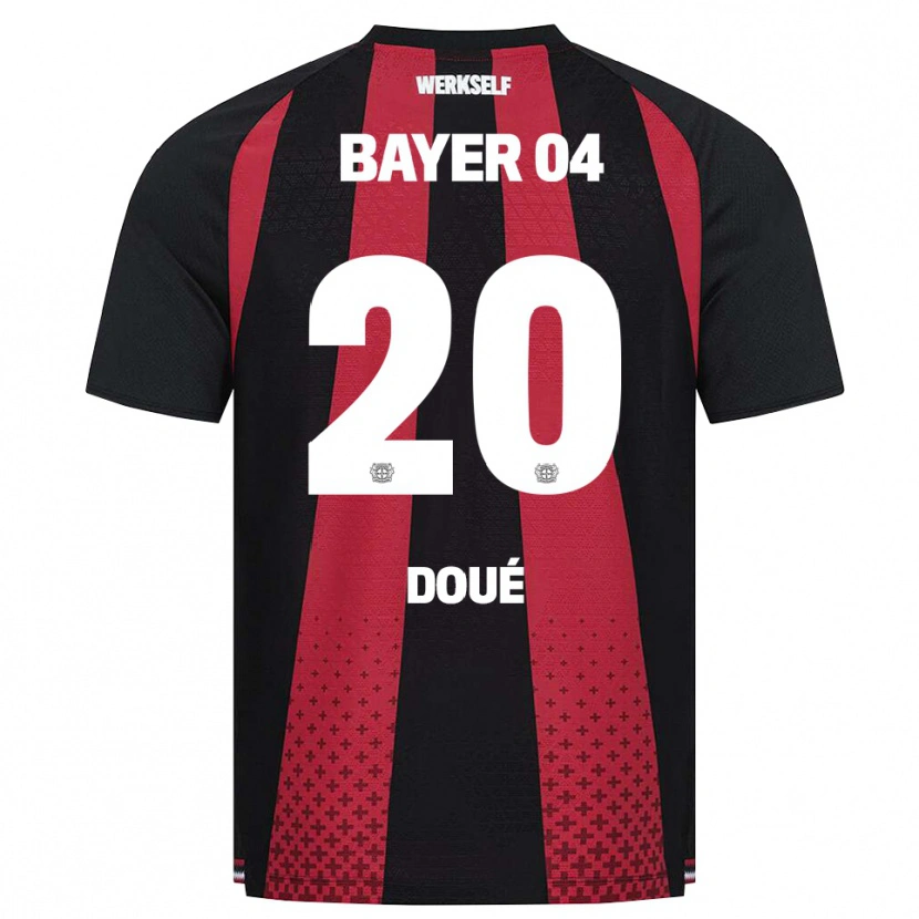 Danxen Kvinnor Guéla Doué #20 Svart Vit Röd Hemmatröja Matchtröjor 2026/27 Tröjor T-Tröja