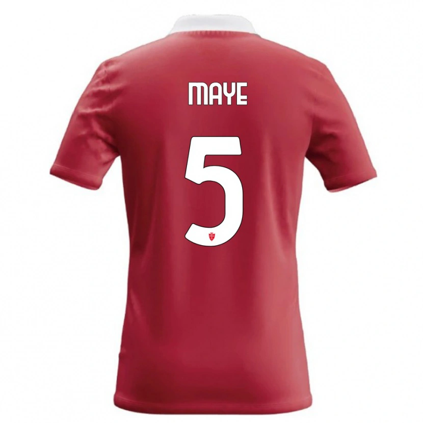 Danxen Kvinnor Yvan Maye #5 Röd Vit Hemmatröja Matchtröjor 2026/27 Tröjor T-Tröja