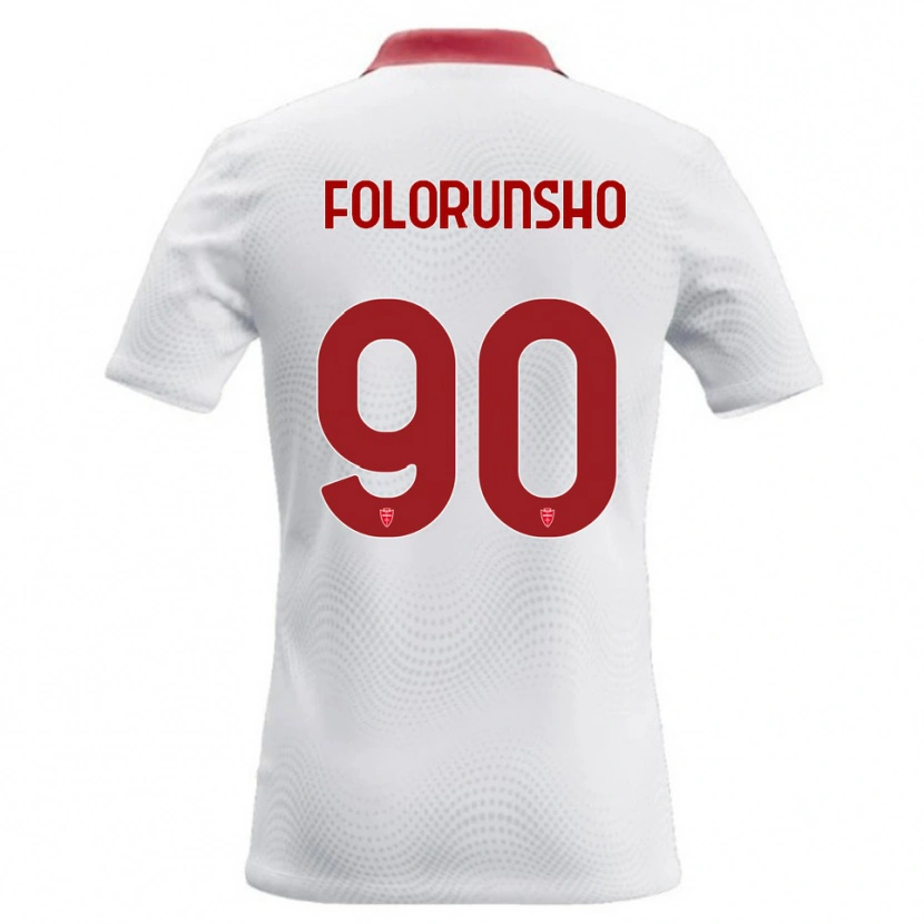 Danxen Kvinnor Michael Folorunsho #90 Vit Röd Bortatröja Matchtröjor 2026/27 Tröjor T-Tröja
