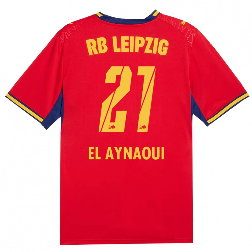 Danxen Kvinnor Neil El Aynaoui #21 Röd Gul Kunglig Blå Bortatröja Matchtröjor 2026/27 Tröjor T-Tröja