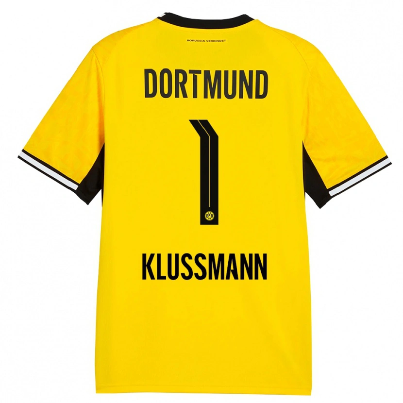 Danxen Kvinnor Leon Klußmann #1 Gul Svart Vit Hemmatröja Matchtröjor 2026/27 Tröjor T-Tröja