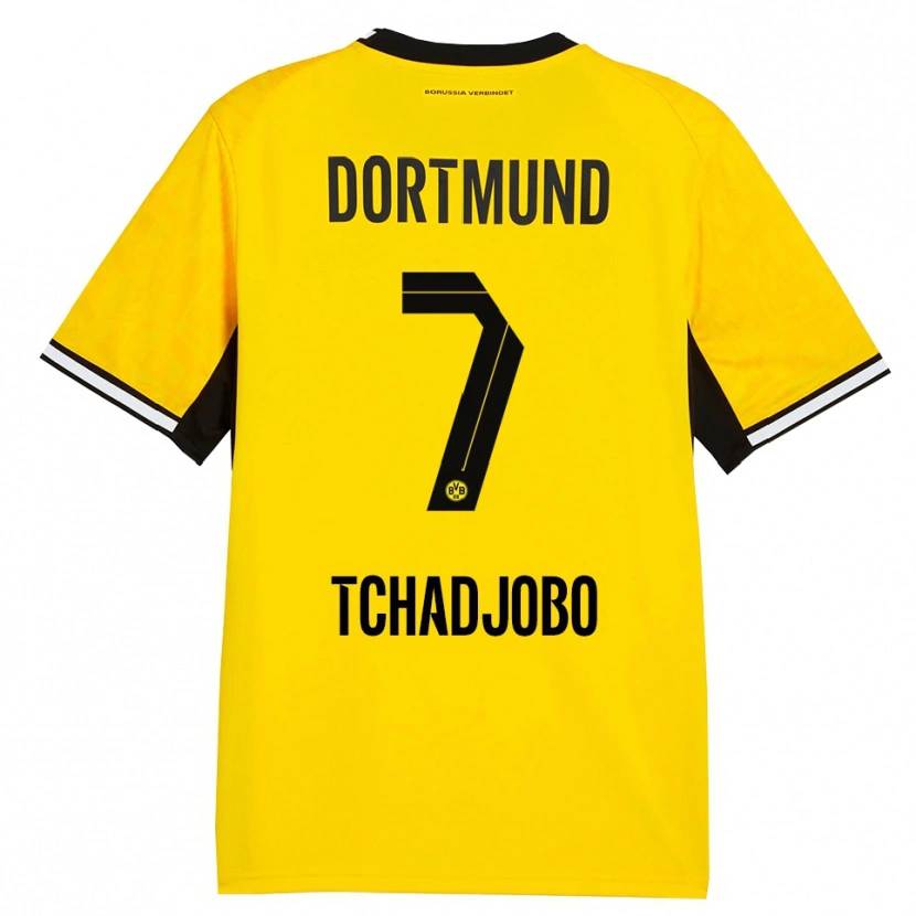 Danxen Kvinnor Dia Tchadjobo #7 Gul Svart Vit Hemmatröja Matchtröjor 2026/27 Tröjor T-Tröja