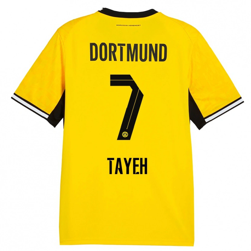 Danxen Kvinnor Marah Tayeh #7 Gul Svart Vit Hemmatröja Matchtröjor 2026/27 Tröjor T-Tröja