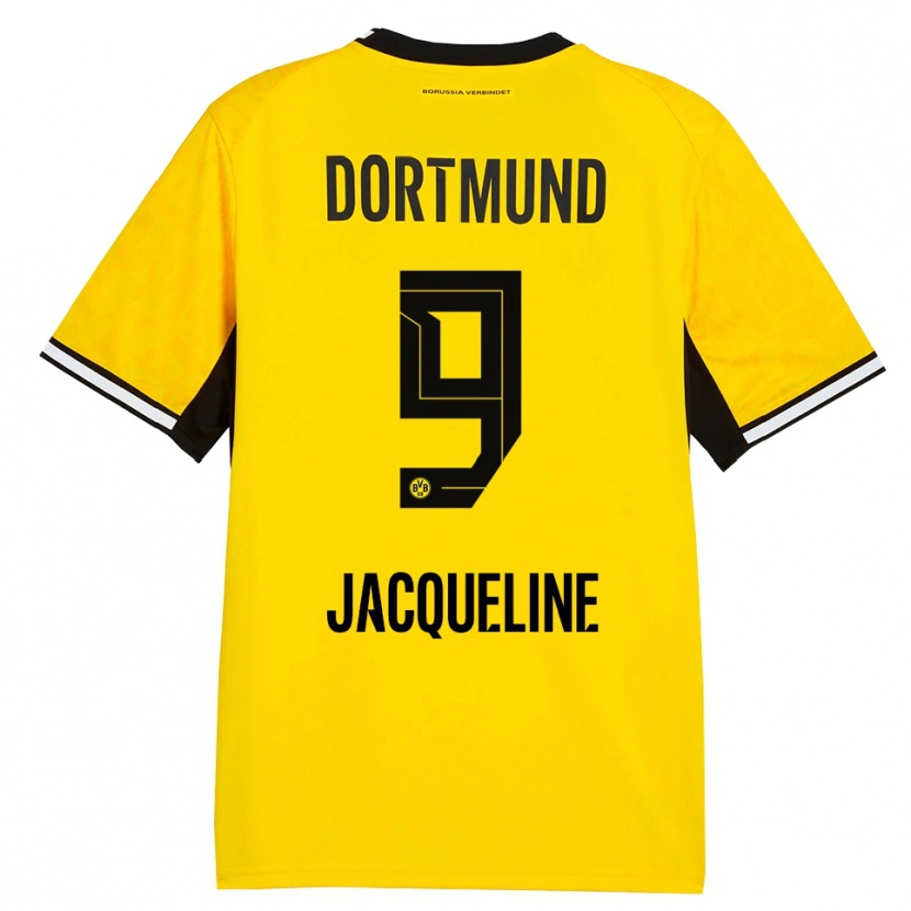 Danxen Kvinnor Moreno Jacqueline #9 Gul Svart Vit Hemmatröja Matchtröjor 2026/27 Tröjor T-Tröja
