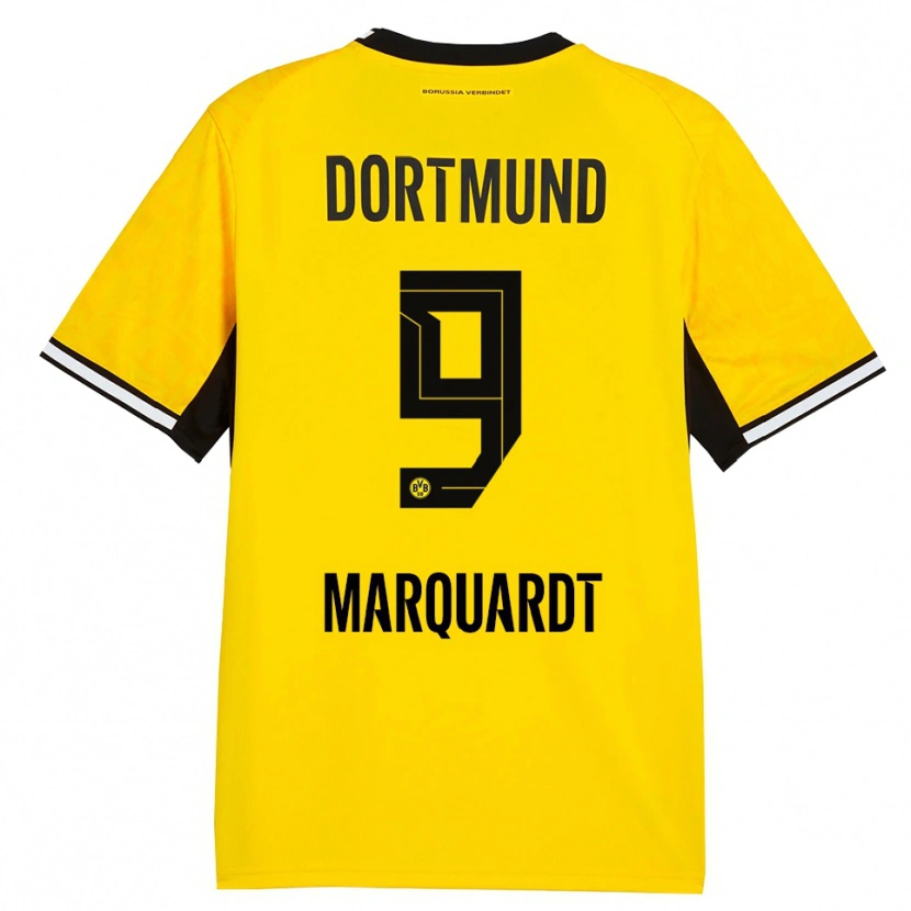 Danxen Kvinnor Dana Marquardt #9 Gul Svart Vit Hemmatröja Matchtröjor 2026/27 Tröjor T-Tröja