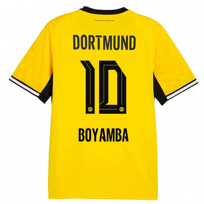 Danxen Kvinnor Joseph Boyamba #10 Gul Svart Vit Hemmatröja Matchtröjor 2026/27 Tröjor T-Tröja