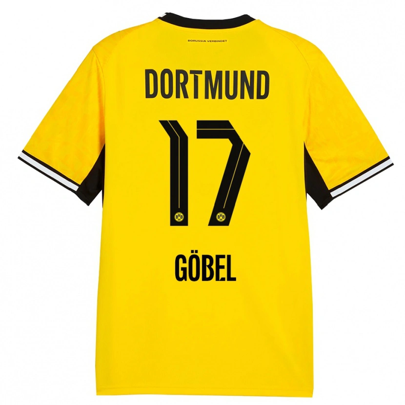 Danxen Kvinnor Patrick Göbel #17 Gul Svart Vit Hemmatröja Matchtröjor 2026/27 Tröjor T-Tröja
