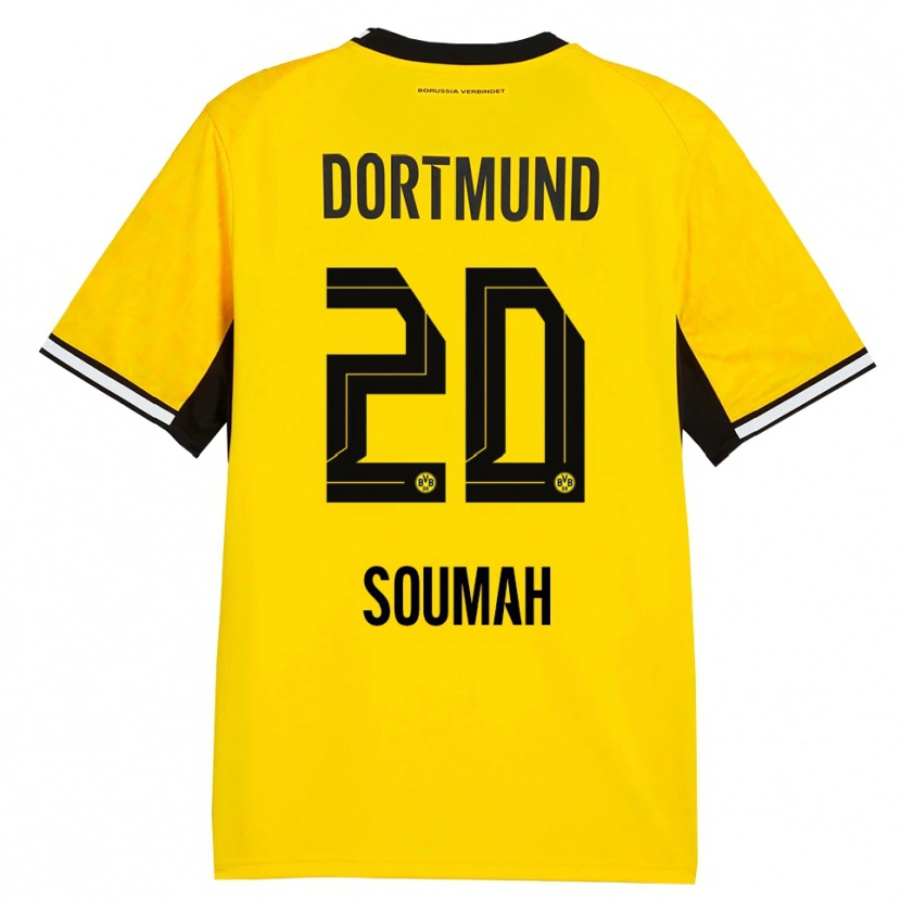 Danxen Kvinnor Moussa Soumah #20 Gul Svart Vit Hemmatröja Matchtröjor 2026/27 Tröjor T-Tröja