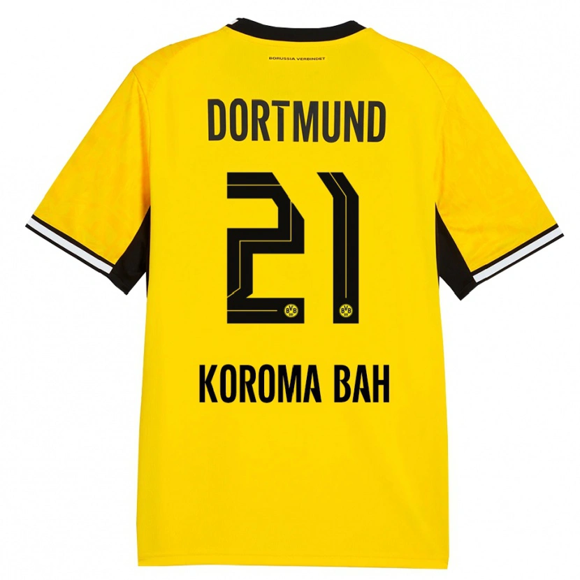 Danxen Kvinnor Septimus Koroma Bah #21 Gul Svart Vit Hemmatröja Matchtröjor 2026/27 Tröjor T-Tröja