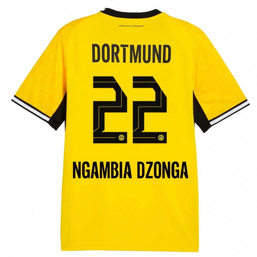 Danxen Kvinnor Diego Ngambia #22 Gul Svart Vit Hemmatröja Matchtröjor 2026/27 Tröjor T-Tröja