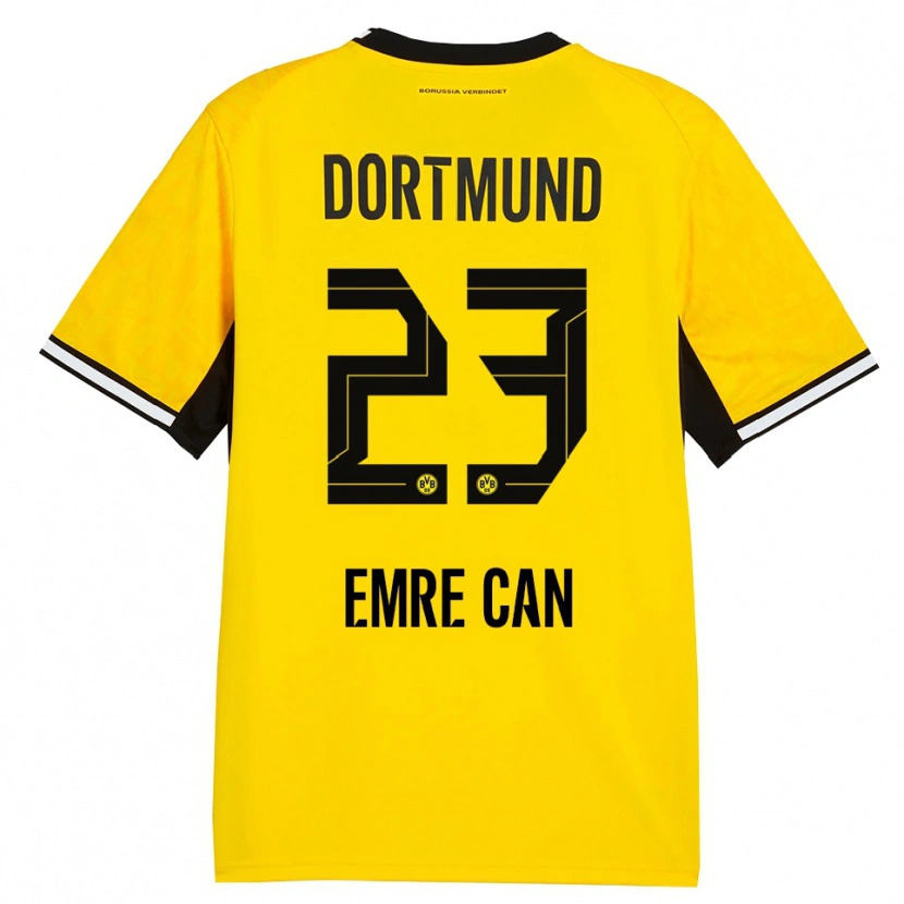 Danxen Kvinnor Emre Can #23 Gul Svart Vit Hemmatröja Matchtröjor 2026/27 Tröjor T-Tröja
