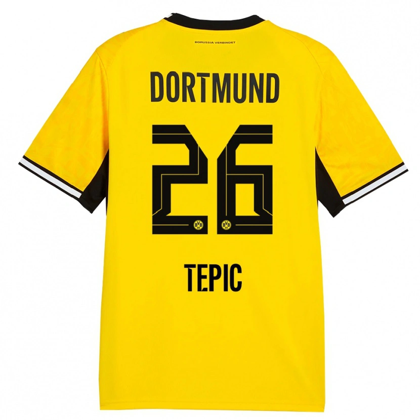 Danxen Kvinnor Lyon Tepic #26 Gul Svart Vit Hemmatröja Matchtröjor 2026/27 Tröjor T-Tröja