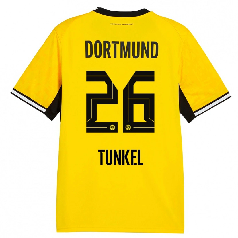 Danxen Kvinnor Janis Tunkel #26 Gul Svart Vit Hemmatröja Matchtröjor 2026/27 Tröjor T-Tröja