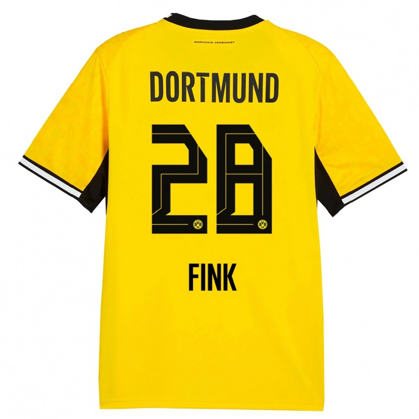 Danxen Kvinnor Bradley Fink #28 Gul Svart Vit Hemmatröja Matchtröjor 2026/27 Tröjor T-Tröja