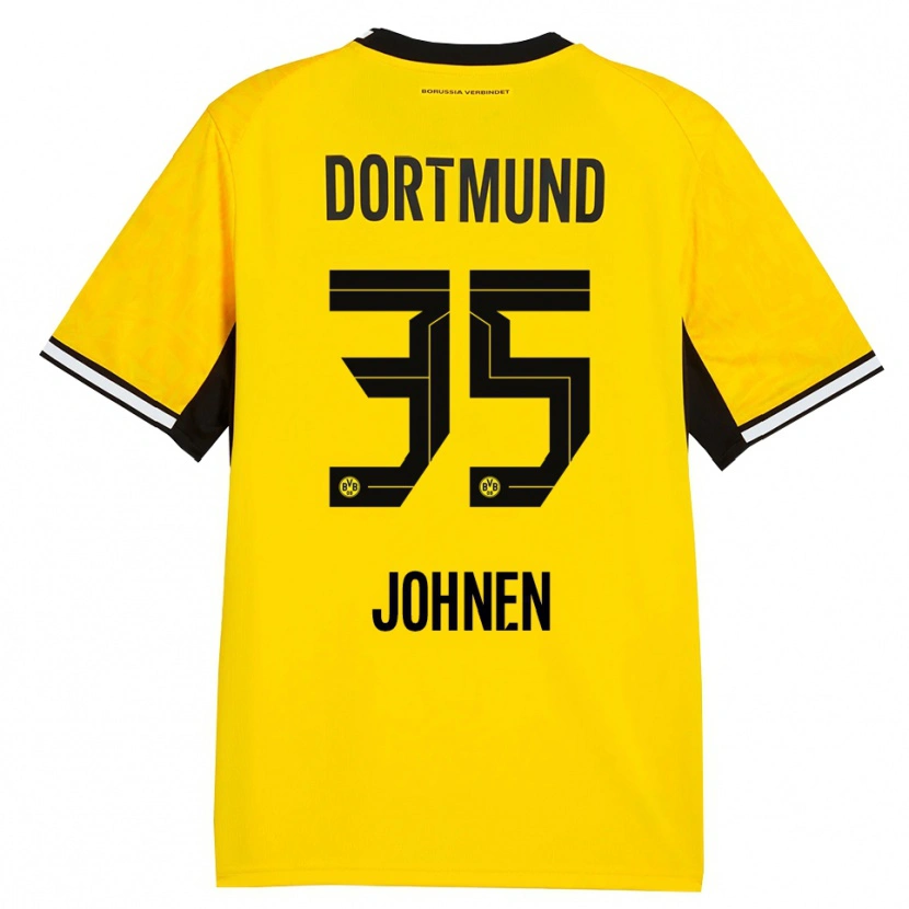 Danxen Kvinnor Marcel Johnen #35 Gul Svart Vit Hemmatröja Matchtröjor 2026/27 Tröjor T-Tröja