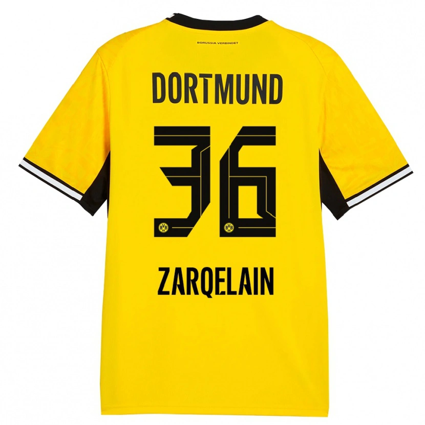 Danxen Kvinnor Fadi Zarqelain #36 Gul Svart Vit Hemmatröja Matchtröjor 2026/27 Tröjor T-Tröja