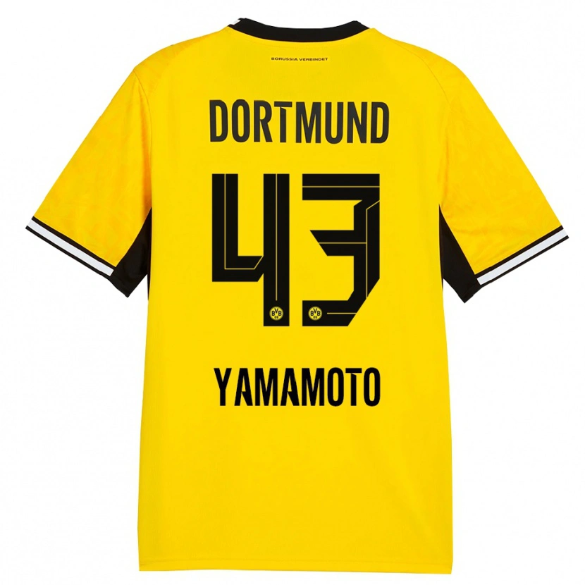 Danxen Kvinnor Takato Yamamoto #43 Gul Svart Vit Hemmatröja Matchtröjor 2026/27 Tröjor T-Tröja