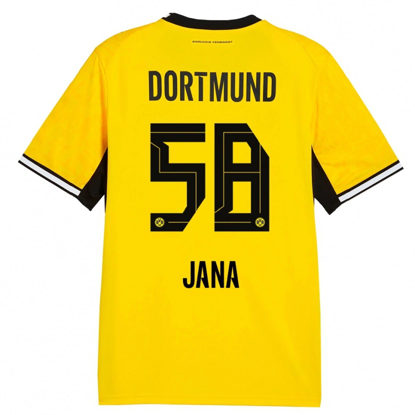 Danxen Kvinnor Nordberg Jana #58 Gul Svart Vit Hemmatröja Matchtröjor 2026/27 Tröjor T-Tröja