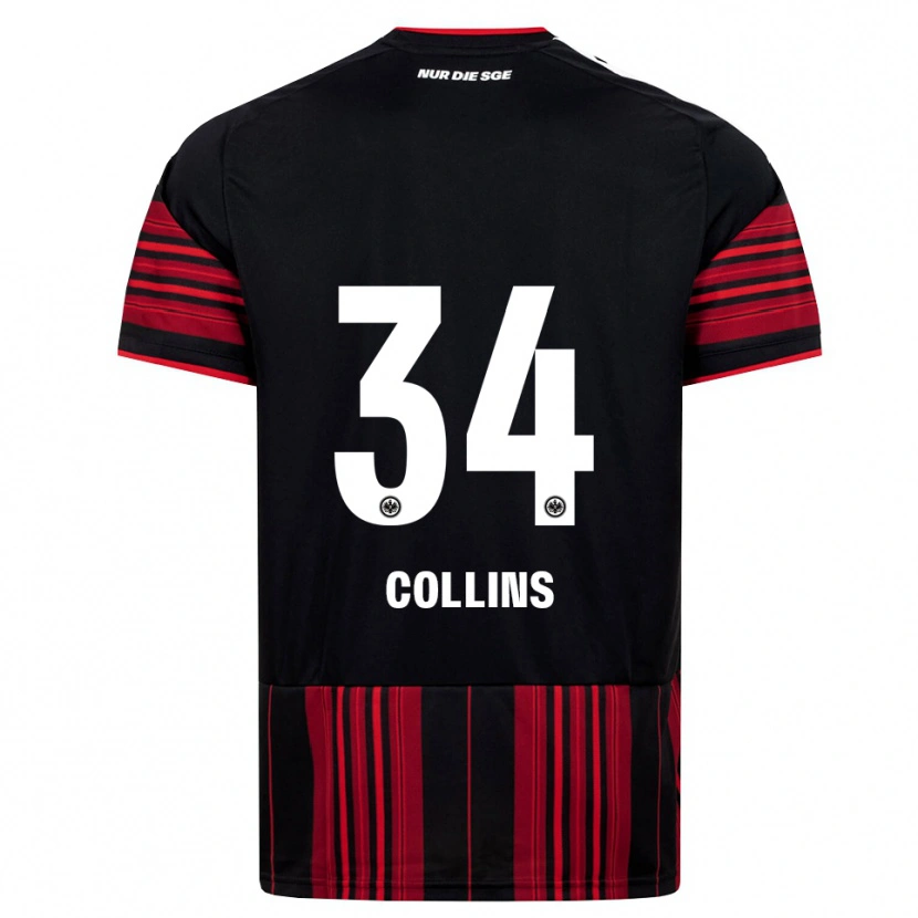 Danxen Kvinnor Nnamdi Collins #34 Svart Röd Vit Hemmatröja Matchtröjor 2026/27 Tröjor T-Tröja