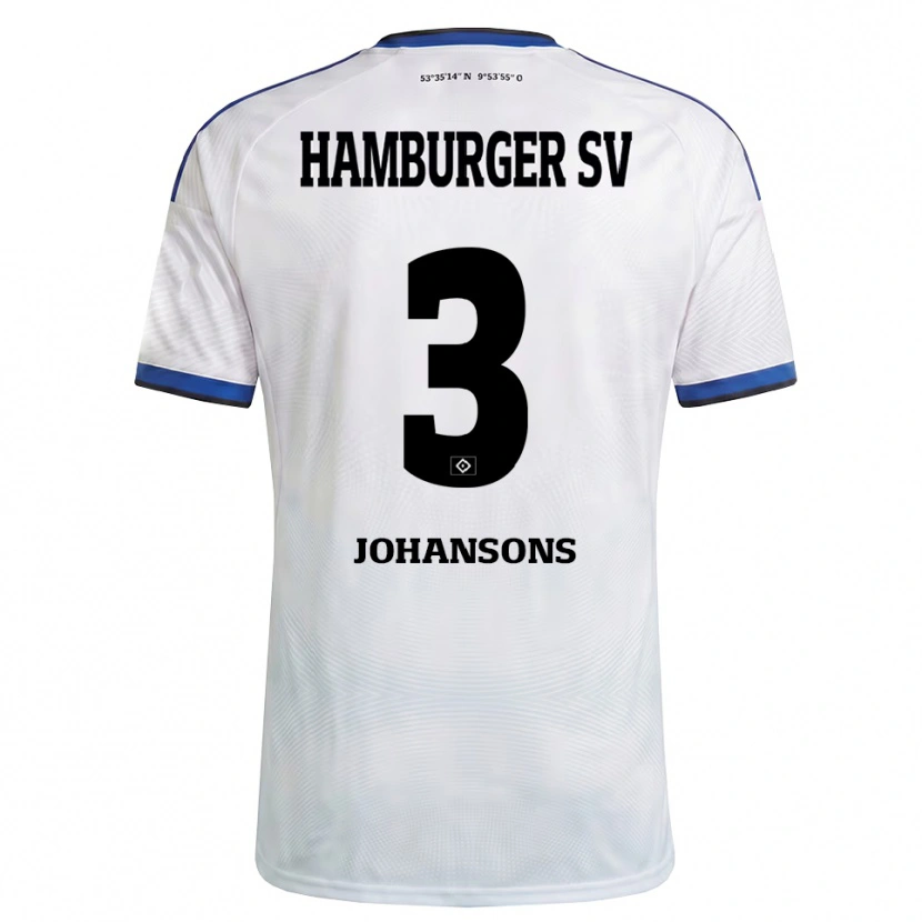Danxen Kvinnor Paul Johansons #3 Vit Svart Blå Hemmatröja Matchtröjor 2026/27 Tröjor T-Tröja
