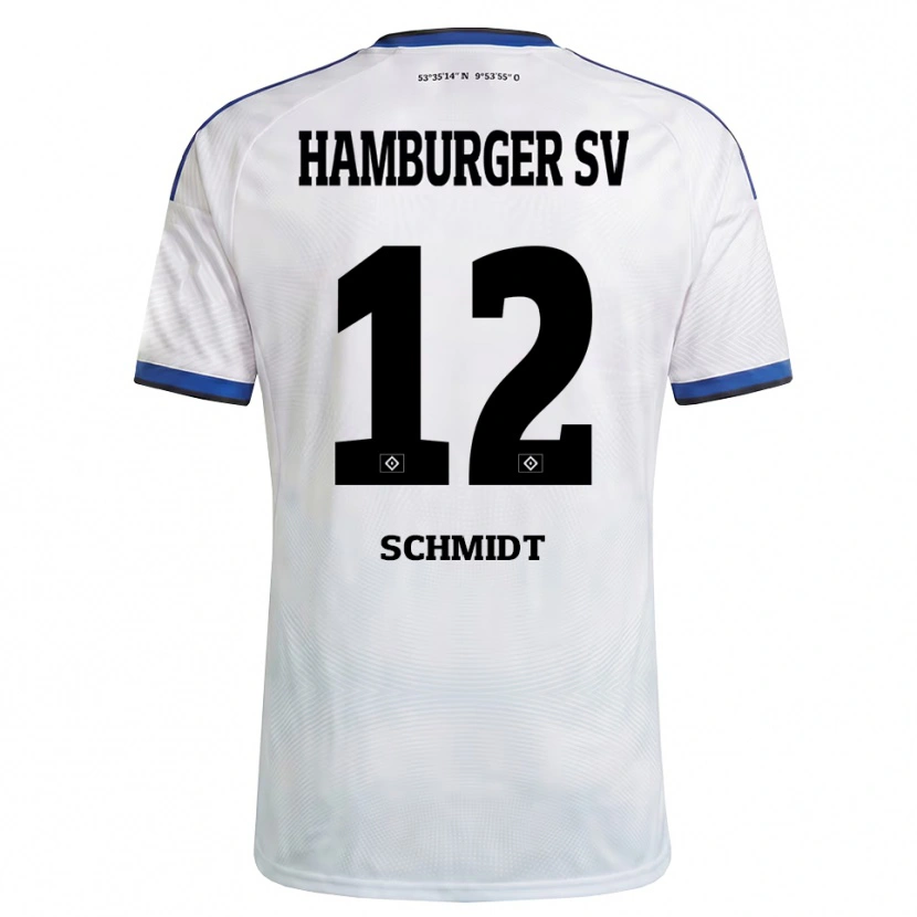 Danxen Kvinnor Bennet Schmidt #12 Vit Svart Blå Hemmatröja Matchtröjor 2026/27 Tröjor T-Tröja