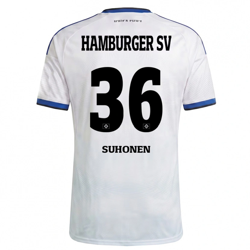 Danxen Kvinnor Anssi Suhonen #36 Vit Svart Blå Hemmatröja Matchtröjor 2026/27 Tröjor T-Tröja