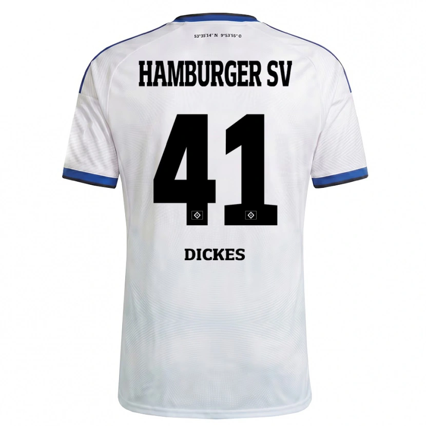 Danxen Kvinnor Fernando Dickes #41 Vit Svart Blå Hemmatröja Matchtröjor 2026/27 Tröjor T-Tröja