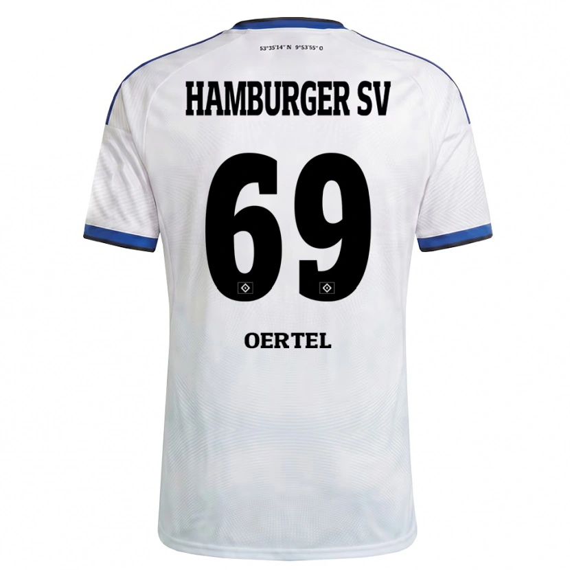 Danxen Kvinnor Jan Oertel #69 Vit Svart Blå Hemmatröja Matchtröjor 2026/27 Tröjor T-Tröja