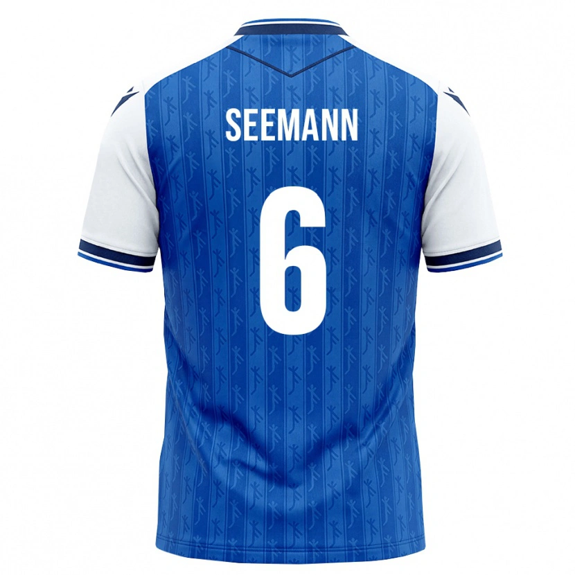 Danxen Kvinnor Elias Seemann #6 Kunglig Blå Vit Hemmatröja Matchtröjor 2026/27 Tröjor T-Tröja