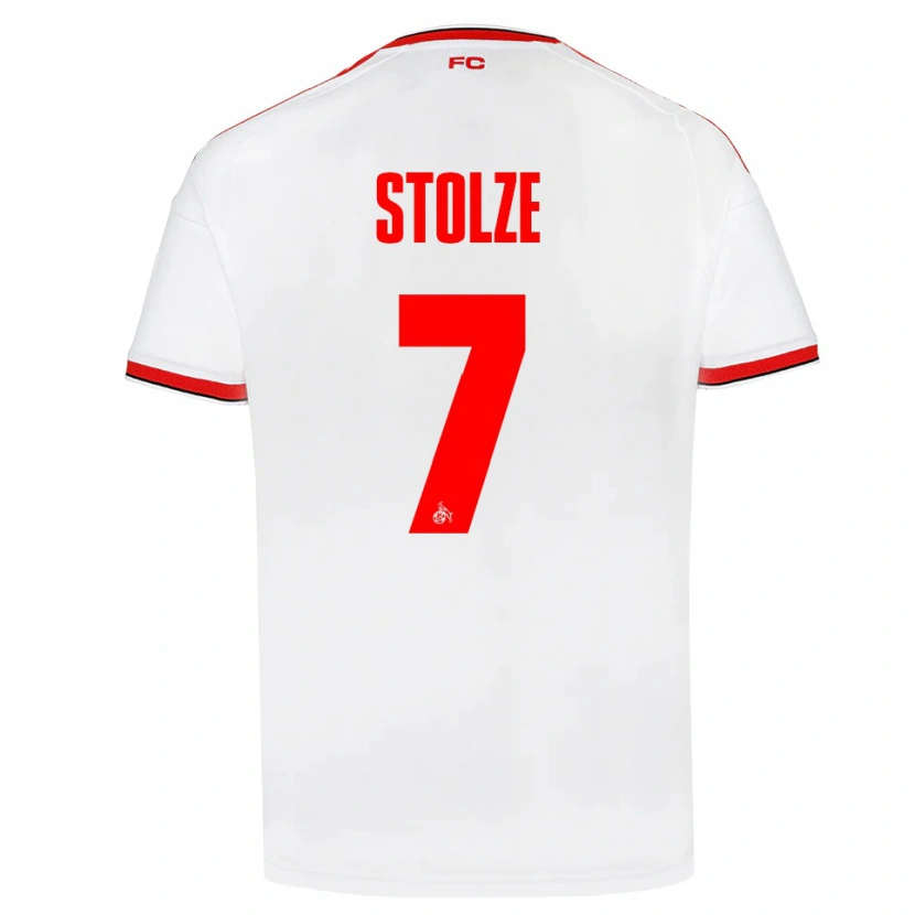Danxen Kvinnor Anna-Lena Stolze #7 Vit Röd Svart Hemmatröja Matchtröjor 2026/27 Tröjor T-Tröja