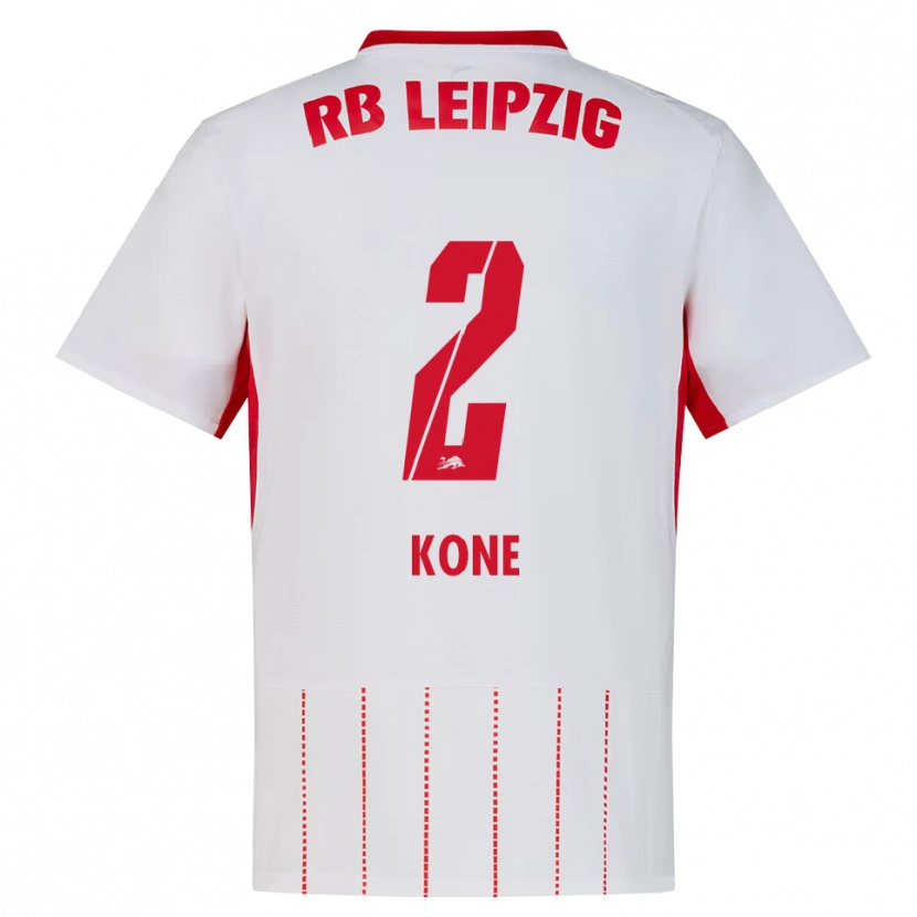 Danxen Kvinnor Abdoul Koné #2 Röd Vit Gul Hemmatröja Matchtröjor 2026/27 Tröjor T-Tröja
