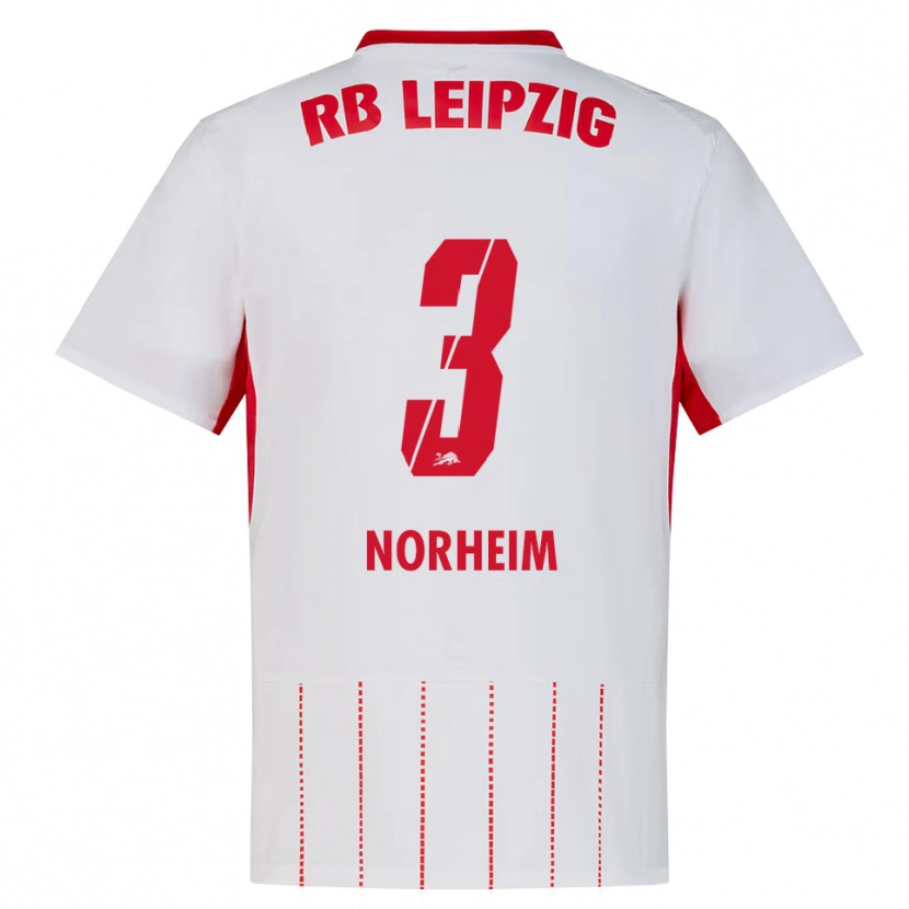 Danxen Kvinnor Andrea Norheim #3 Röd Vit Gul Hemmatröja Matchtröjor 2026/27 Tröjor T-Tröja